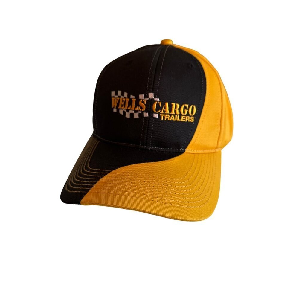 Wells Cargo Trailers Kati Sportcap Black & Yellow Adjustable‎ Hat